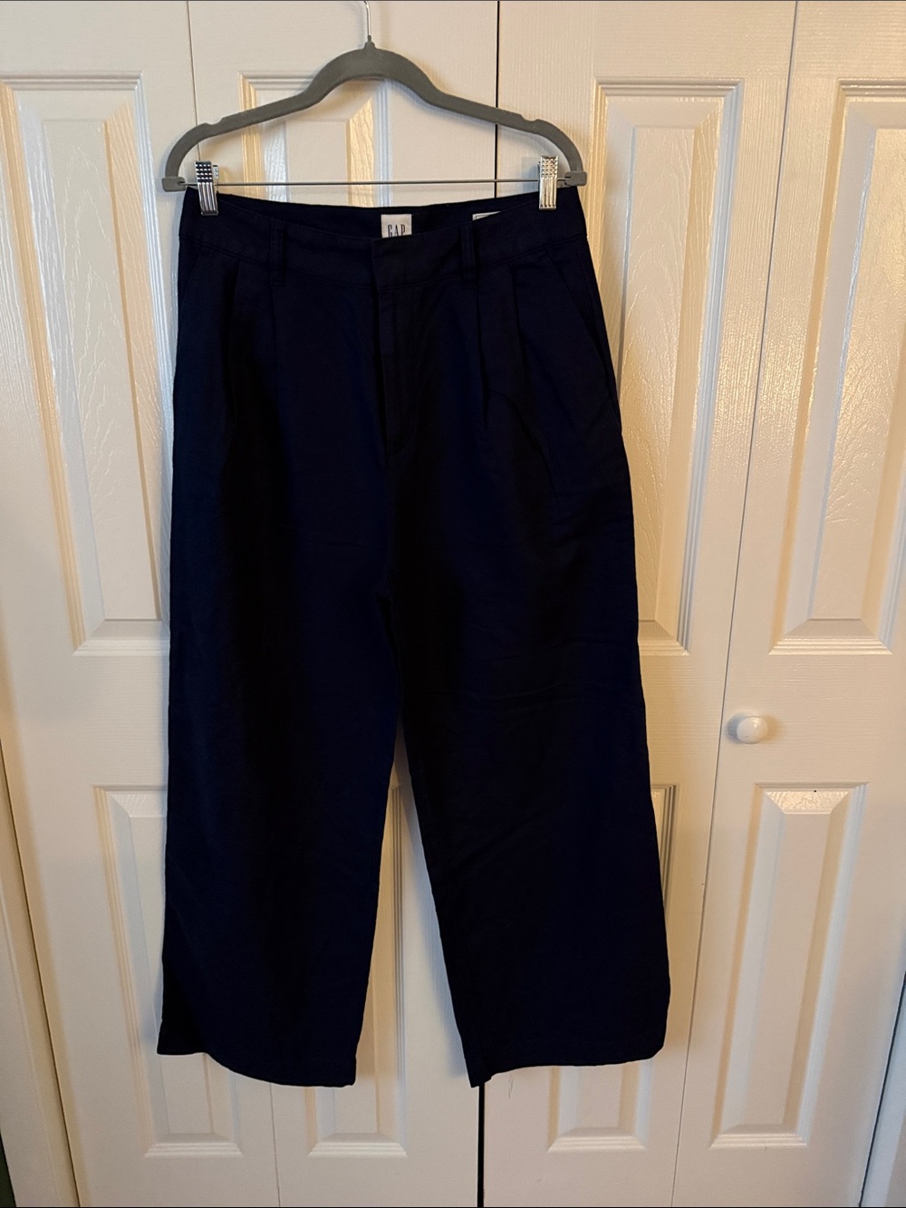 GAP Dark Navy Wide-Leg linen trousers